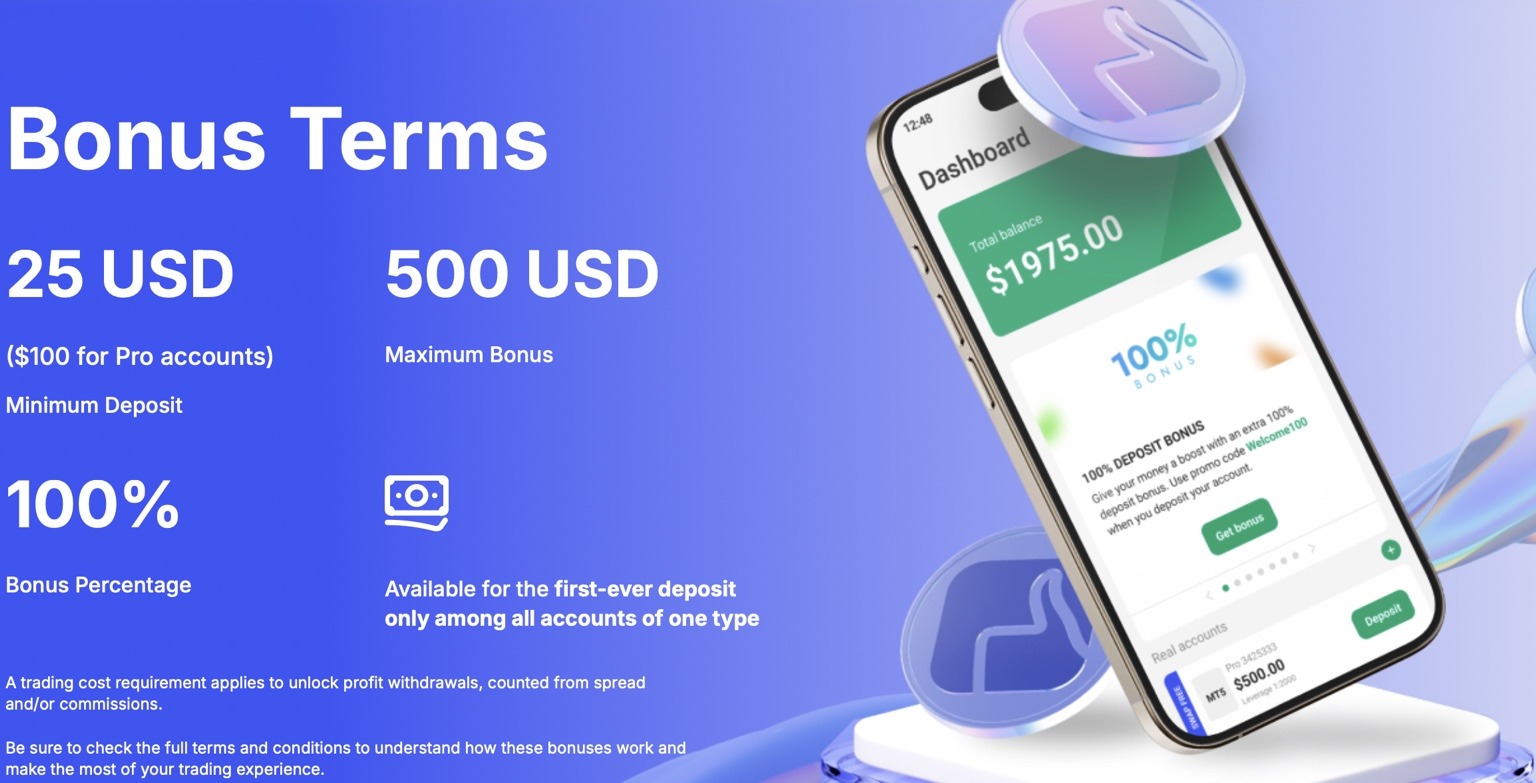 Бонус Weltrade за первое пополнение