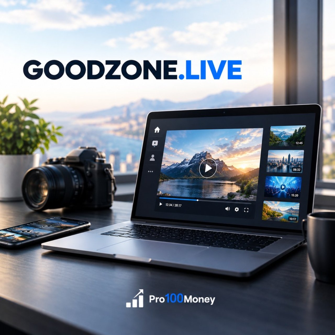 GoodZone.live — видеохостинг